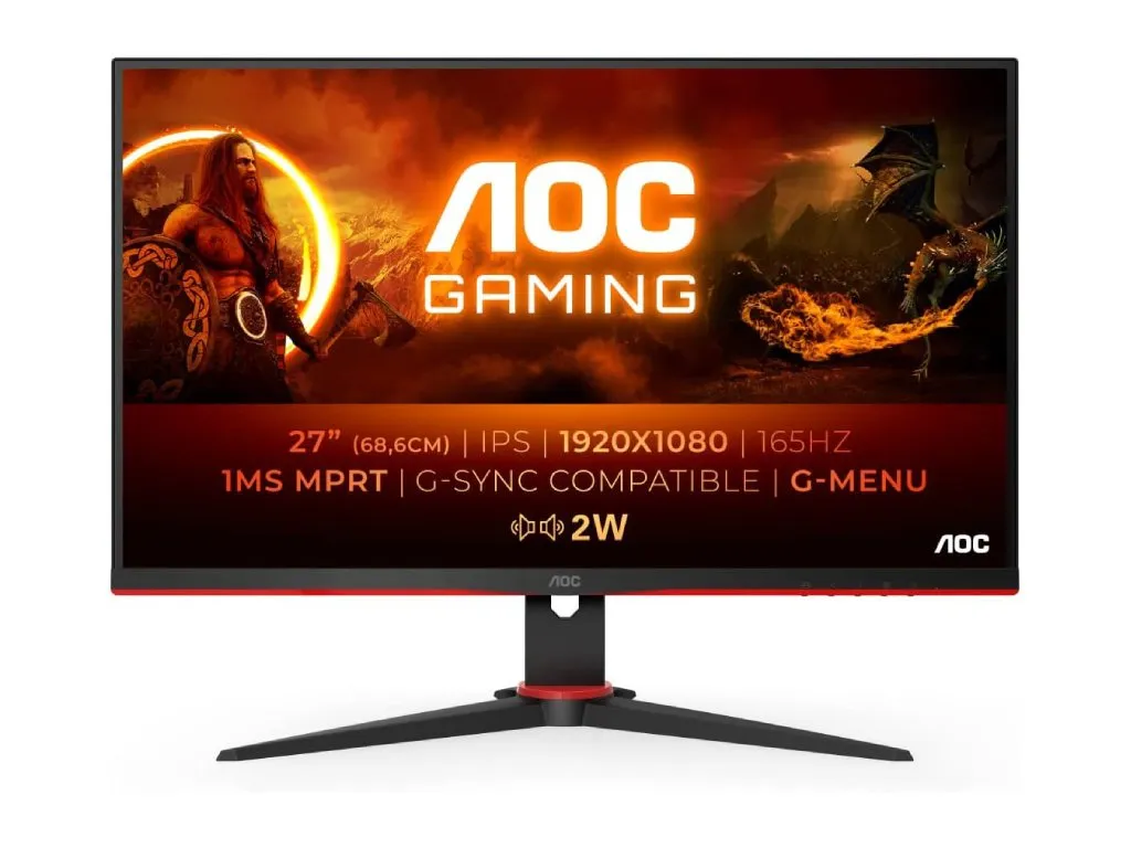 Monitor AOC 27G2SPAE/BK 27"/IPS/1920x1080/165Hz/1ms MPRT/VGA,HDMI,DP/Gsync,freesync/zvucnici/crna Slika 1